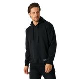 BY COMEOR Erkek Siyah Basic Kapüşonlu Regular Fit Normal Kesim 2 İplik Kumaş Günlük Sweatshirt S