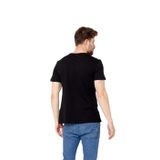 BY COMEOR Erkek Siyah Slim Fit Pamuklu Kısa Kollu Bisiklet Yaka T-shirt L