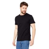 BY COMEOR Erkek Siyah Slim Fit Pamuklu Kısa Kollu Bisiklet Yaka T-Shirt S