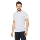 BY COMEOR Erkek Siyah Slim Fit Pamuklu Kısa Kollu Bisiklet Yaka T-shirt XS (Beyaz, 3XL)