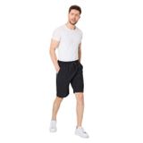 BY COMEOR Erkek Siyah Şort - Yan Cepli Beli Lastikli Regular Fit Rahat Kesim 3XL