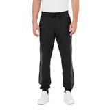 BY COMEOR Erkek Siyah Standart Fit Normal Kesim Paça Ribanalı Cepli Rahat Jogger Eşofman Altı L