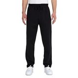 BY COMEOR Eşofman altı erkek pamuk eşofman altı – spor pantolonu, jogging pantolonu, erkek çocuk boş zaman pantolonu, fermuarlı cepler, Siyah, 5XL