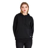 BY COMEOR Kadın Siyah Basic Kapüşonlu Regular Fit Rahat Sweatshirt L