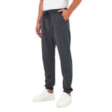 BY COMEOR Kalın Antrasit Erkek Eşofman Altı Jogger Arka Cepli Paça Lastikli Regular Fit Şardonsuz XL