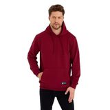 BY COMEOR Kanguru Cepli Kapüşonlu İçi Pamuklu Erkek Sweatshirt BORDO M
