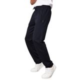 BY COMEOR Lacivert Erkek Büyük Beden Düz Paça Cep Fermuar Detaylı Rahat Kesim Eşofman Altı XL (Lacivert, 4XL)