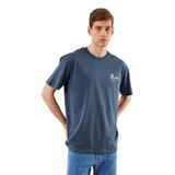 BY COMEOR Leo Erkek Oversize Tshirt%100 Pamuk Bisiklet Yaka Baskı Detaylı Basic Tişört CMRE78 M