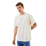 BY COMEOR Leo Erkek Oversize Tshirt%100 Pamuk Bisiklet Yaka Baskı Detaylı Basic Tişört CMRE81 2XL