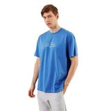 BY COMEOR Leo Erkek Oversize Tshirt%100 Pamuk Bisiklet Yaka Baskı Detaylı Basic Tişört CMRE82 M