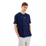 BY COMEOR Leo Erkek Oversize Tshirt%100 Pamuk Bisiklet Yaka Baskı Detaylı Basic Tişört CMRE85 M