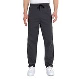 BY COMEOR METALIC COMEOR Eşofman altı erkek pamuk eşofman altı – spor pantolonu, jogging pantolonu, erkek çocuk boş zaman pantolonu, fermuarlı cepler, Koyu gri, S