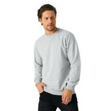 BY COMEOR METALIC Sweatshirt Erkek Kazağı, Kapüşonsuz, Açık gri, M