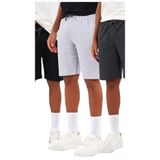 BY COMEOR Regular Fit Yanları Cepli Rahat Kesim 3'Lü Erkek Şort Siyah-Gri-Antrasit 5XL