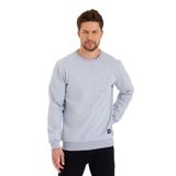 By Comeor Siyah Bisiklet Yaka Etiket Detaylı Içi Pamuklu Erkek Sweatshirt Gri L
