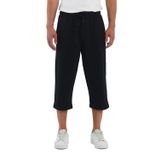 BY COMEOR Spor pantolonu, erkek, kısa, 3/4 kapri pantolon, erkek, koşu şortu, pamuk şort, Siyah, XL