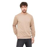 BY COMEOR Sweatshirt Erkek Kazağı, Kapüşonsuz, Bej, 4XL