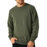 BY COMEOR Sweatshirt Erkek Kazağı, Kapüşonsuz, Haki., L