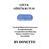 By Donetto MAVİ Çocuk Gözlük Kutusu / Gözlük Kılıfı / Gözlük Kabı