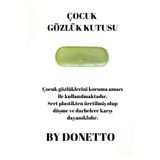 By Donetto Sarı Çocuk Gözlük Kutusu / Gözlük Kılıfı / Gözlük Kabı