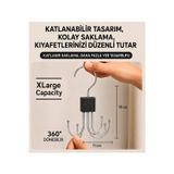 By Fashion Çok Amaçlı Askılık Organizer Düzenleyici Çok Amaçlı Metal Askı, Organizer, Düzenleyici, Elbise Askısı, Çanta Askısı, Kemer Ve Aksesuar Düzenleyici, Şal Askısı, Kravat Ve Şapka Askısı
