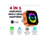 by forever Mini Kablosuz dönüştürücü CarPlay Android Auto Adaptörü Ekran Yansıtma Airplay ve Mirrorlink 4'ü 1 Arada