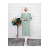 By Hacer Ayaydın Fashion Aerobin Ara Boy Kadın Basic Tunik/ Yazlık Hırka