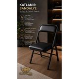BY HAKAN AŞKIN Vega Katlanır Metal Sandalye çalışma masası-mutfak-kafe-balkon- kamp sandalyesi