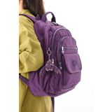By Hakan Eba-8803 Klinkır Okul Çantası Sırt Çanta Günlük Gezi Spor Seyahat Tatil Çok Gözlü Laptop Bölmeli Mor