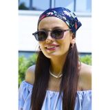 By Harmony BH 1018 16 Kadın Güneş Gözlüğü, Oval Çerçeve, UV400 Koruma, Siyah Cam