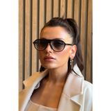 By Harmony BH 1048S Kadın Güneş Gözlüğü, Siyah Çerçeve, Yeşil Degrade Lens, UV400 Koruma