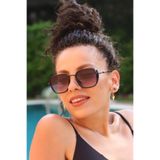 By Harmony BH AE2033 C1 Unisex Güneş Gözlüğü, Metal Çerçeve, UV400 Koruma, Siyah