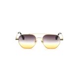 By Harmony BH AE2415 C3 Kadın Güneş Gözlüğü, Altıgen Çerçeve, Gradient Sarı-Gri Lens
