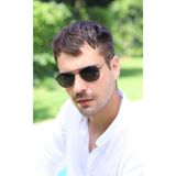 By Harmony Unisex Güneş Gözlüğü, Oval Çerçeve, UV400 Filtreli, Siyah