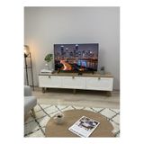 BY HS SE DESİNG MOBİLYA & TASARIM DREAM 160cm ( Lake Boya MDF Kapaklı) Bohem Tv Ünitesi renk: Atlantik Çam-Aytaşı