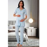 by İGP Kadın Hamile Lohusa Kısa Kollu Pijama Takımı