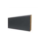BY İSTANBUL 12.5 MT 8 cm Antrasit Gri Düz Model Laminat Parke Süpürgelik Modeli Folyo Kaplama