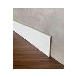 By İstanbul 25Mt 8Cm Saten Beyaz Düz Model Folyo Laminat Parke Süpürgelik Model 10Mm