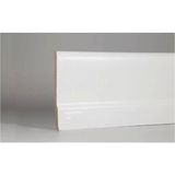 By İstanbul By Istanbul 24.4 mt 6cm Laminat Parke Süpürgelik Saten Beyaz Folyo Kaplama 501