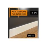 BY İSTANBUL Lake Pvc Kaplama Saten Beyaz 10 Cm Parke Süpürgelik (10 ADET) 24,4 Mt