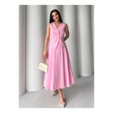 by kadriye yılmaz Nadia Yelek Etekli Takım Pembe