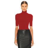 By Kul Design KADIN BALIKÇI YAKA KISA KOL JARSE BODYSUİT KIRMIZI-XL