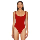 By Kul Design KADIN JARSE İP ASKILI SIRT DEKOLTE BODYSUİT KIRMIZI-M