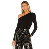 By Kul Design Kadın Siyah Asimetrik Kesim Ipek Jarse Bluz