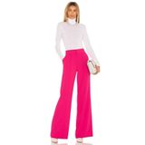 By Kul Design Kadın Yüksek Kalıte Krep Kumaş Pantolon Wild Pink-M