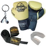 By Leon 1982 Blade Training Boks Eldiveni, Bandaj Dişlik Anahtarlık Seti Sarı (10 Oz)