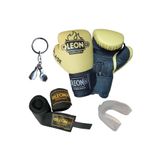 By Leon 1982 Blade Training Boks, Kick Boks Ve Muay Thai Eldiveni Anahtarlık Dişlik Ve Bandaj Seti 3,5