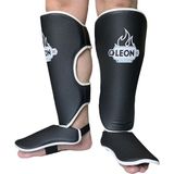 By Leon 1982 Classic Muay Thai ve Kick Boks Ayak Kaval Koruyucu Siyah - L