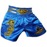By Leon 1982 Dragon Muay Thai ve Kick Boks Şortu Mavi (Mavi, XL)