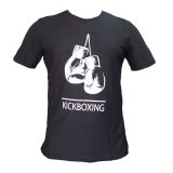 By Leon 1982 Gloves Kickboxing Kick Boks Tişörtü Normal Kesim (Siyah, M)
